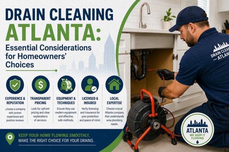 Drain Cleaning Atlanta: Essential Considerations for Homeowners' Choices